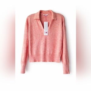 Parker NYC Flare Pink Linen Blend Sweater XS NWT $218